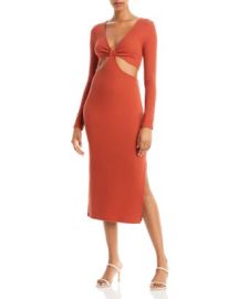 FORE Ribbed Knit Cutout Dress   Bloomingdales at Bloomingdales