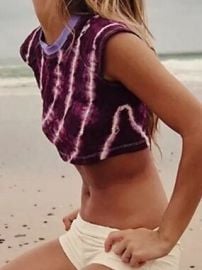 FP Beach Tops Free People Beach Tiedye Crop Top Poshmark at Poshmark