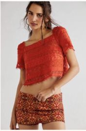 FP One Amelie Crochet Lace Top at Free People