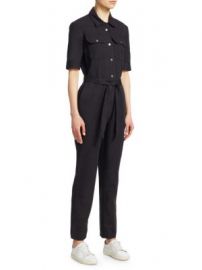 FRAME - Belted Jumpsuit at Saks Fifth Avenue