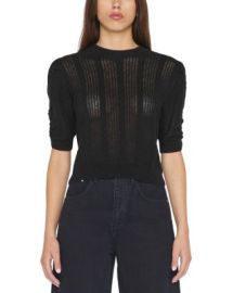 FRAME Cashmere Pointelle Ribbed Sweater Bloomingdales at Bloomingdales