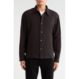 FRAME Check Cotton & Wool Button-Up Shirt at Nordstrom
