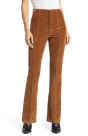 FRAME Corduroy Flare Hem Pants at Nordstrom