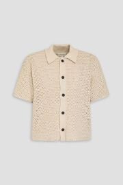 FRAME Crocheted cotton shirt at The Outnet