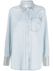 FRAME Crystal Denim Shirt - at Farfetch