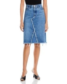 FRAME Deconstructed Denim Skirt Bloomingdales at Bloomingdales