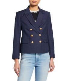 FRAME Double Breasted Shrunken Blazer at Neiman Marcus