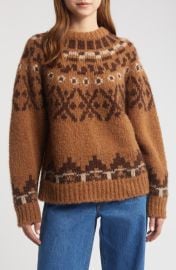 FRAME Fair Isle Alpaca Blend Sweater at Nordstrom