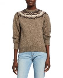 FRAME Fair Isle Wool Crewneck Sweater at Neiman Marcus