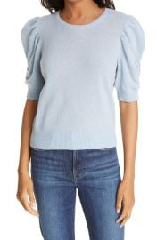 FRAME Frankie Puff Sleeve Cashmere Sweater at Nordstrom