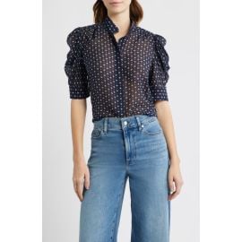 FRAME Gillian Print Silk Button-Up Shirt at Nordstrom