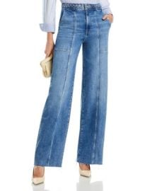 FRAME High Rise Wide Leg Jeans in Daphne Blue Bloomingdales at Bloomingdales