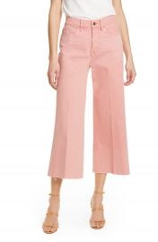 FRAME High Waist Crop Wide Leg Jeans  Peony   Nordstrom Exclusive    Nordstrom at Nordstrom