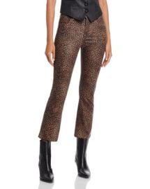 FRAME Le Crop Mini Coated Bootcut Jeans in Leopard Bloomingdales at Bloomingdales