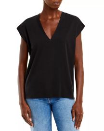 FRAME Le Mid Rise V-Neck Tee Bloomingdales at Bloomingdales