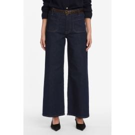 FRAME Le Pixie Slim Palazzo Patch Pocket High Waist Wide Leg Jeans at Nordstrom
