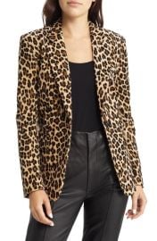 FRAME Leopard Print Classic Blazer at Nordstrom