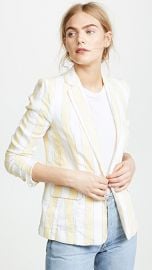 FRAME Linen Stripe Blazer at Shopbop