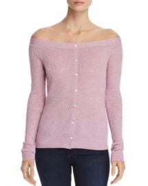 FRAME Off-the-Shoulder Button Detail Sweater - 100  Exclusive Women - Bloomingdale s at Bloomingdales