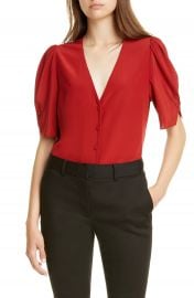 FRAME Olivia Silk Top   Nordstrom at Nordstrom