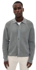 FRAME Open Knit Cardigan Cloud Grey S at Shopbop