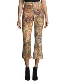 FRAME Persian Printed Flared Pants   Neiman Marcus at Neiman Marcus