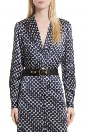 FRAME Print Silk Blouse at Nordstrom