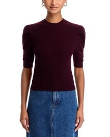 FRAME Ruched Puff Sleeve Sweater Bloomingdales at Bloomingdales