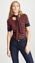 FRAME Scarf Stripe Tee at Shopbop