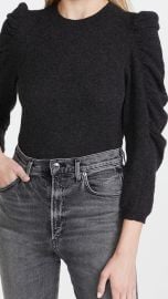 FRAME Shirred Sleeve Sweater at Shopbop