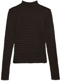 FRAME Smocked mock-neck Jumper - at Farfetch