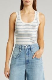 FRAME Stripe Rib Tank at Nordstrom