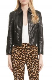 FRAME Studded Leather Jacket   Nordstrom at Nordstrom