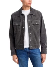 FRAME Suede Trucker Jacket Bloomingdale39s at Bloomingdales