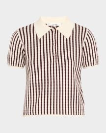 FRAME The Cable Polo Shirt at Neiman Marcus