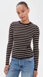 FRAME The Pointelle Crew Neck Top | Shopbop at Shopbop