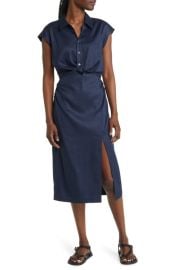 FRAME Twist Sleeveless Shirtdress at Nordstrom