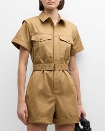 FRAME Utility Short Jumpsuit at Neiman Marcus