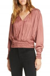 FRAME V-Neck Pleated Top  Nordstrom Exclusive    Nordstrom at Nordstrom