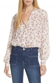 FRAME Voluminous Floral Print Top   Nordstrom at Nordstrom