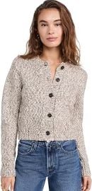 FRAME Womenx27s Marl Cardi Sweater Cream Multi XL at Womens Clothing store at Amazon
