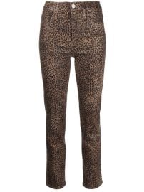 FRAME leopard-print Cropped Trousers - at Farfetch