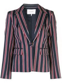 FRAME single-breasted Striped Blazer - Farfetch at Farfetch