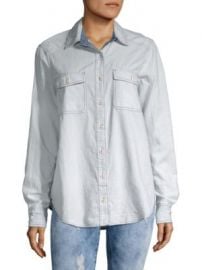 FREE PEOPLE - BANDANA BANDIT BUTTON-DOWN SHIRT at Saks Off 5th