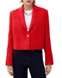 FRENCH CONNECTION Azzurra Tweed Cropped Blazer Bloomingdales at Bloomingdales