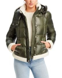 FRENCH CONNECTION Faux Leather Puffer Jacket Bloomingdales at Bloomingdales