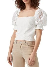 FRENCH CONNECTION Juliet Mozart Caballo Puff Sleeve Sweater    Bloomingdales at Bloomingdales