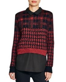 FRENCH CONNECTION Layered Effect Printed Sweater at Bloomingdales