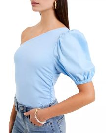 FRENCH CONNECTION Rosanna Puff Sleeve One Shoulder Top Bloomingdales at Bloomingdales