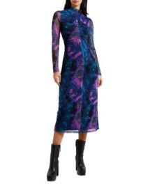 FRENCH CONNECTION Toni Gabriella Mesh Midi Dress Bloomingdales at Bloomingdales